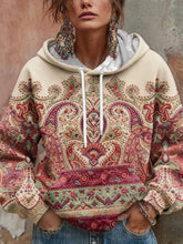 Bohème Boho Floral Art Imprimé Hoodie des femmes